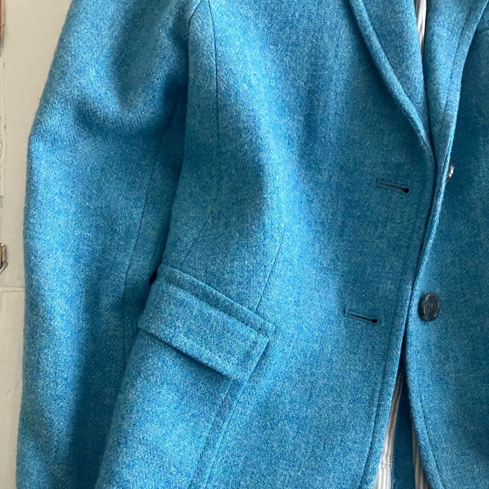 Talbots  Blue Wool Blend Blazer
